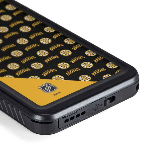 NHL Boston Bruins Pattern Galaxy S24 Waterproof Case